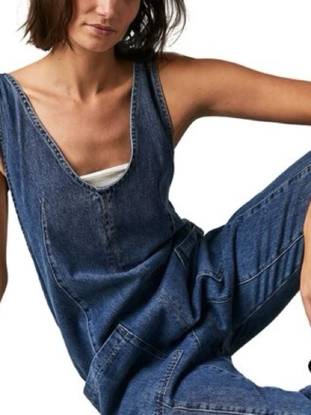 We The Free Denim Overalls - Medium Blue